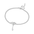 Orstarry S925 Sterling Silver Summer Double Star Shaped Chain Anklets Women Lady Ankle Bracelet Prom Foot Party Jewelry Gifts