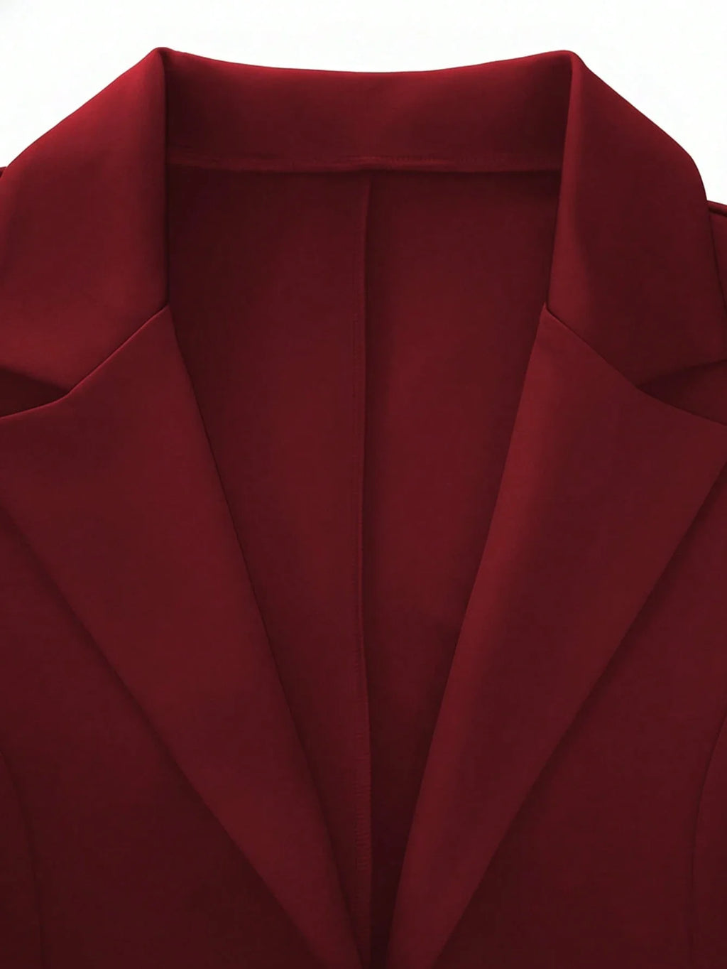 Women's Elegant 2-Piece Set Solid Color Long Sleeve Blazer Jacket And Sleeveless Midi Dress