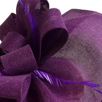 Bride Mesh Wedding Fascinator Hat Elegant Women Fashion Headpiece Flower Nice Occasion Headwear Hairpin Ladies Party Millinery