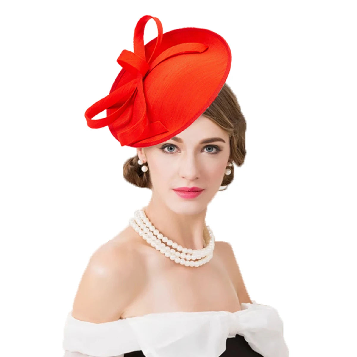 Elegant Fascinator Derby Hats For Women Ladies Church Formal Occasion Kentucky Wedding Cocktail Tea Party Pillbox Hat With Bow