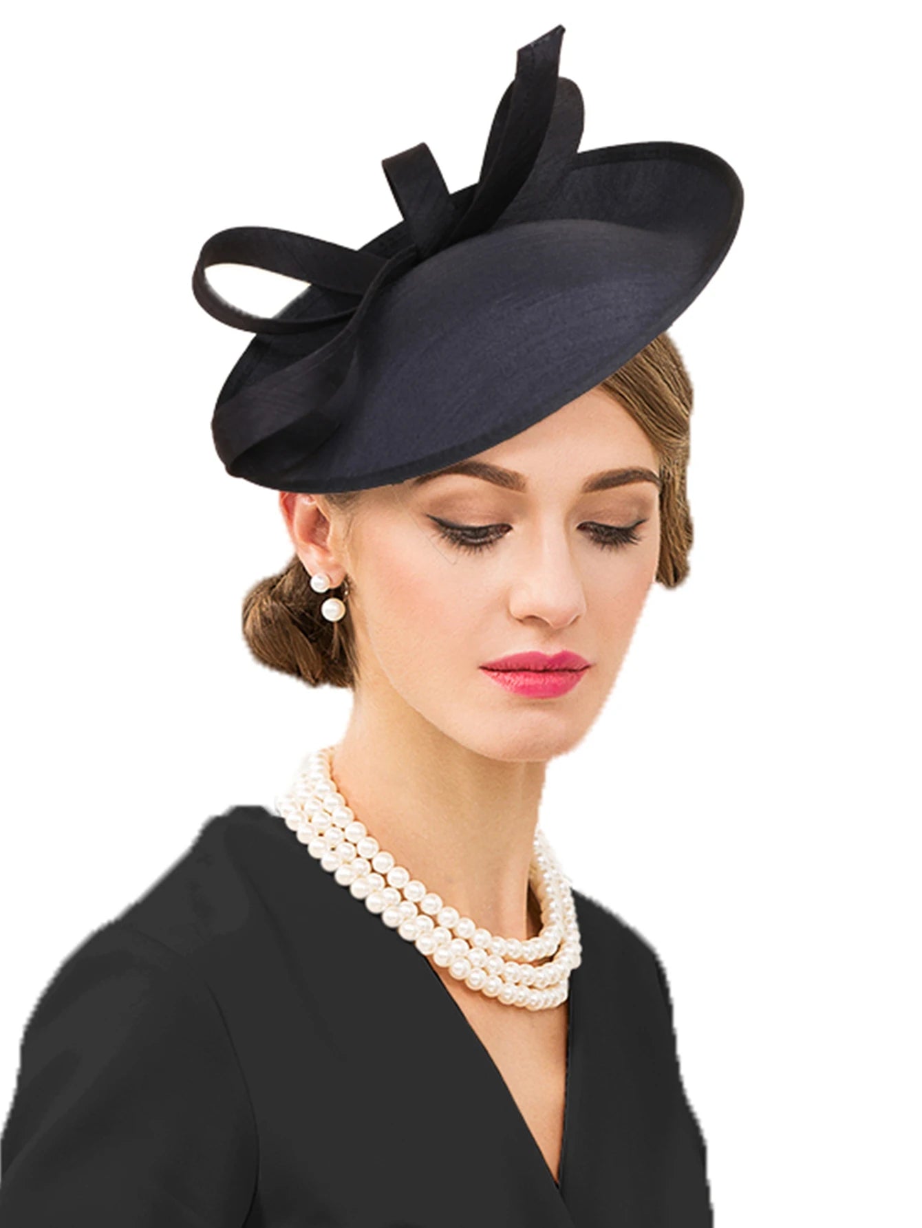 Elegant Fascinator Derby Hats For Women Ladies Church Formal Occasion Kentucky Wedding Cocktail Tea Party Pillbox Hat With Bow