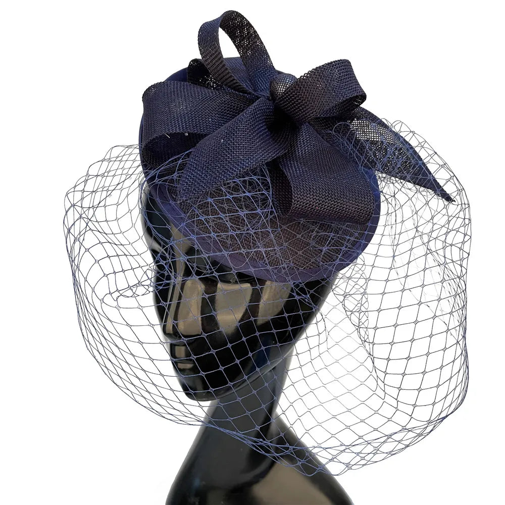 Bride Mesh Wedding Fascinator Hat Elegant Women Fashion Headpiece Flower Nice Occasion Headwear Hairpin Ladies Party Millinery