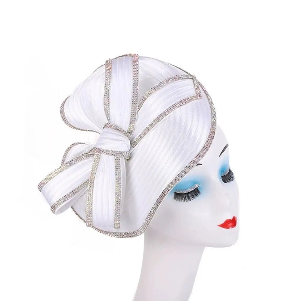 Retro Exquisite Vintage Fascinator Hat Elegant Sweet Bride Headdress Bowknot Hair Band Formal Hat Masquerade Hair Band Wedding