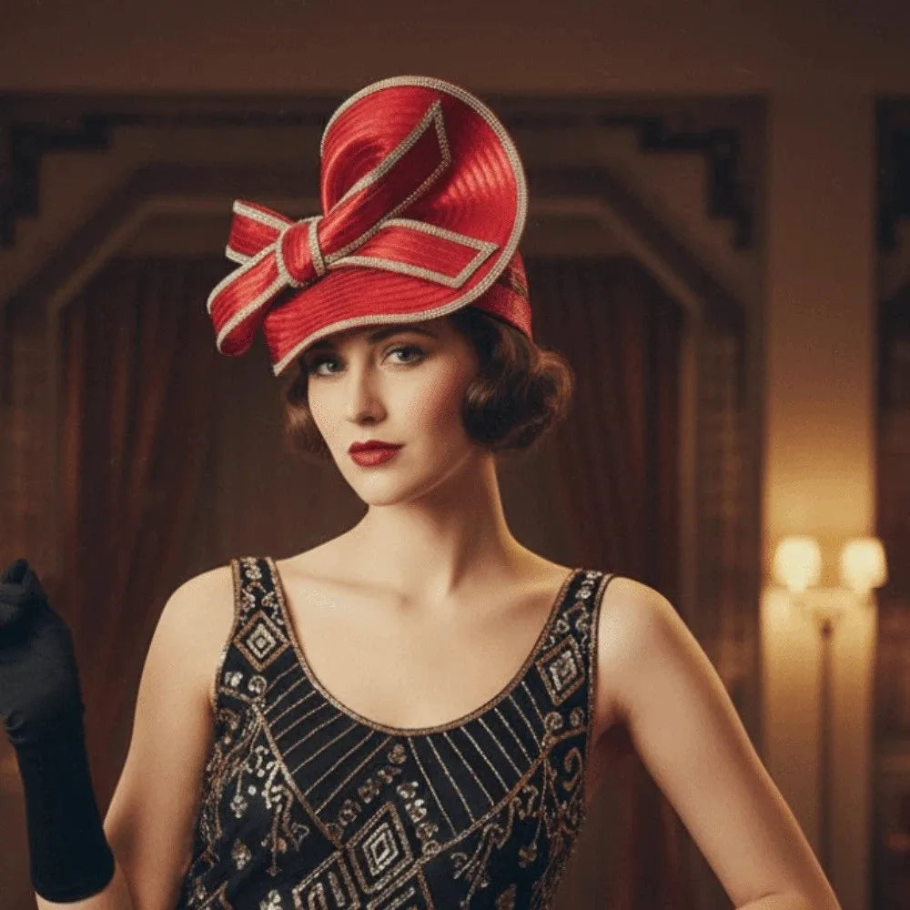 Retro Exquisite Vintage Fascinator Hat Elegant Sweet Bride Headdress Bowknot Hair Band Formal Hat Masquerade Hair Band Wedding